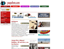 Tablet Screenshot of paquebote.com